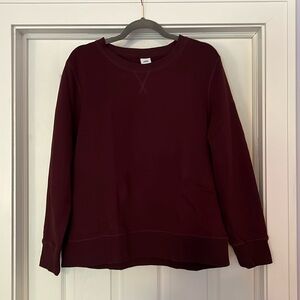 NWOT burgundy sweatshirt